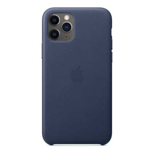 Чехол Apple для iPhone 11 Pro Leather Case - Midnight Blue в Билайн