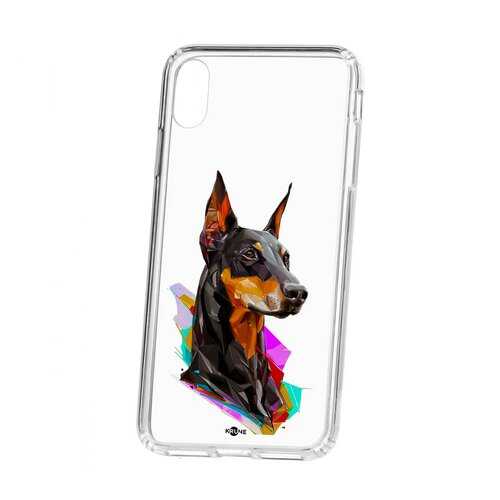 Чехол Apple iPhone XS Max Kruche Print Доберман в Билайн