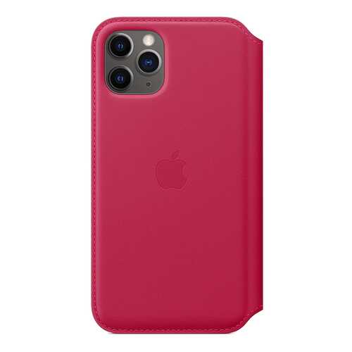 Чехол Apple Leather Folio Raspberry для смартфона iPhone 11 Pro (MY1K2ZM/A) в Билайн