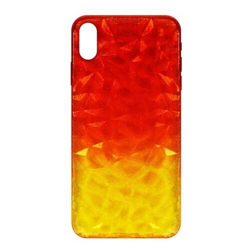 Чехол Crystal Krutoff для iPhone XS Max Yellow/Red в Билайн