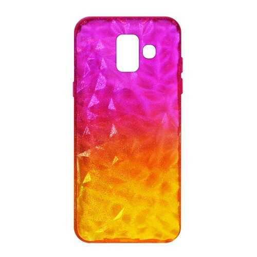 Чехол Crystal Krutoff для Samsung Galaxy A6 (SM-A600) Yellow/Pink в Билайн