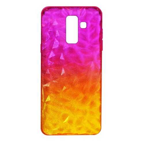 Чехол Crystal Krutoff для Samsung Galaxy A6+ (SM-A605) Yellow/Pink в Билайн