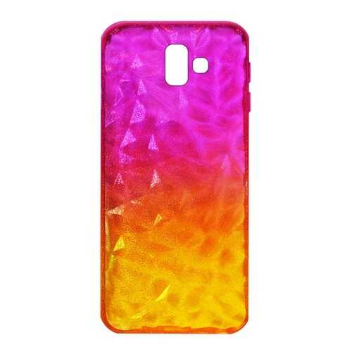 Чехол Crystal Krutoff для Samsung Galaxy J6+ (SM-J610) Yellow/Pink в Билайн