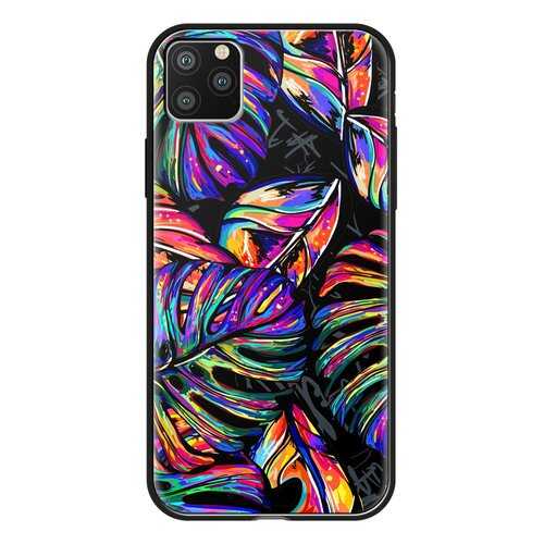 Чехол Deppa Glass Case для Apple iPhone 11 Pro Max Листья в Билайн