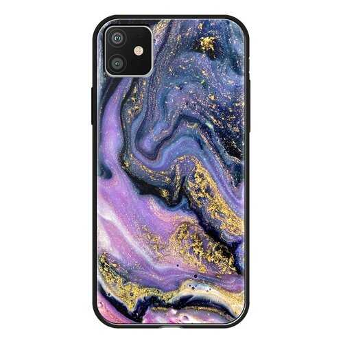 Чехол Deppa Glass Case для Apple iPhone 11 Purple Agate в Билайн