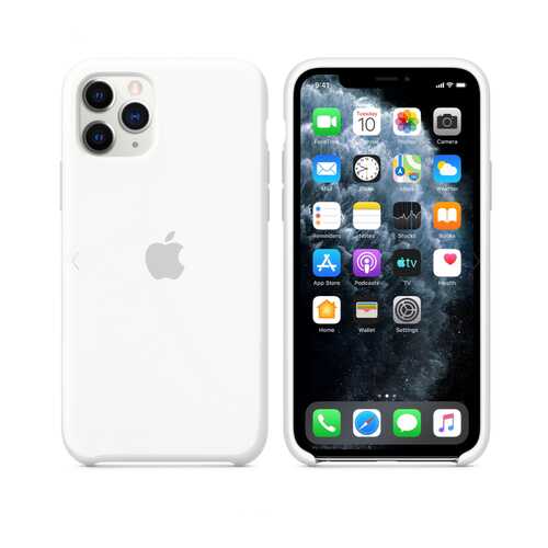 Чехол для Apple iPhone 11 Pro Silicone Case White (MWYQ3FE/A) в Билайн