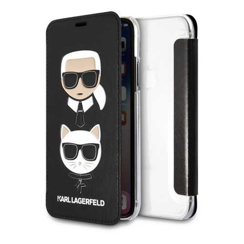 Чехол Karl Lagerfeld PU Leather Booktype (KLFLBKPXKICKC) для iPhone X/Xs (Black) в Билайн