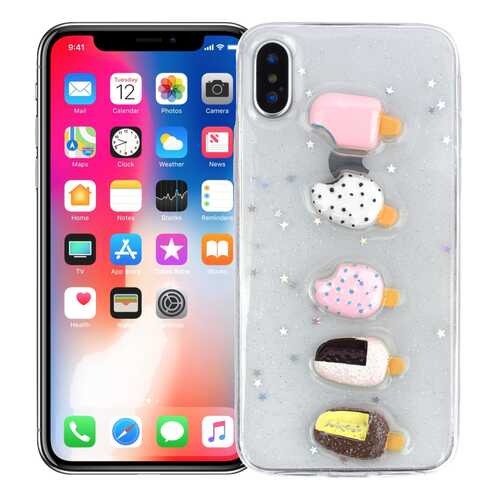 Чехол KAWAI для iPhone X/XS Kawaii ice-cream в Билайн