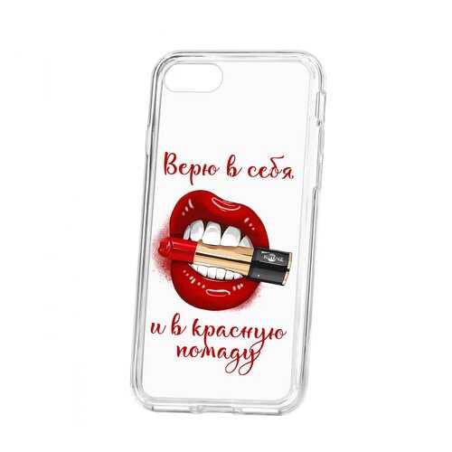 Чехол Kruche Apple iPhone 7 Print Red lipstick в Билайн