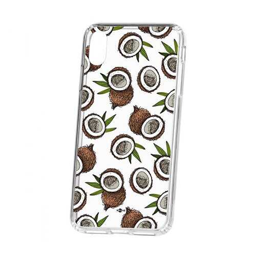 Чехол Kruche Apple iPhone XS Max Print Кокосы в Билайн