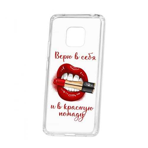 Чехол Kruche Huawei Mate 20 Pro Print Red lipstick в Билайн