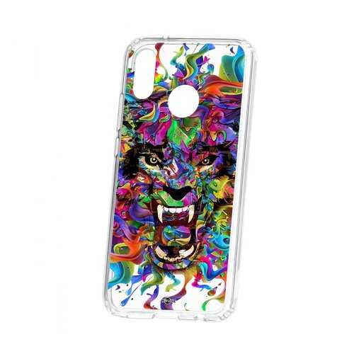 Чехол Kruche Huawei P20 Lite Print Colored beast в Билайн