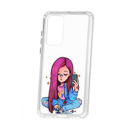 Чехол Kruche Huawei P40 Print Pink Hair в Билайн