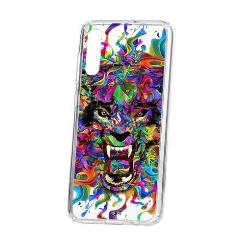 Чехол Kruche Samsung Galaxy A70 Print Colored beast в Билайн