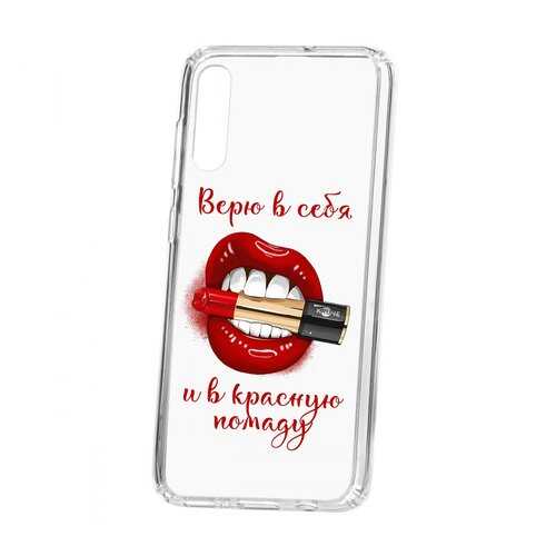 Чехол Kruche Samsung Galaxy A70 Print Red lipstick в Билайн