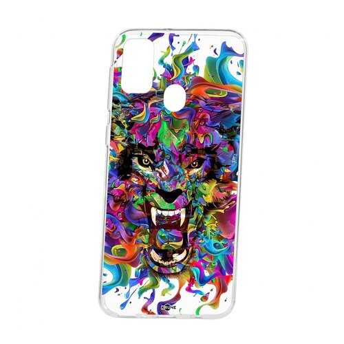 Чехол Kruche Samsung Galaxy M30S Print Colored beast в Билайн