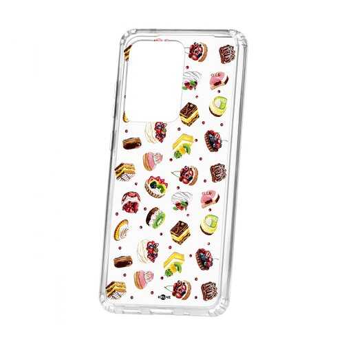 Чехол Kruche Samsung Galaxy S20 Ultra Print Cake в Билайн