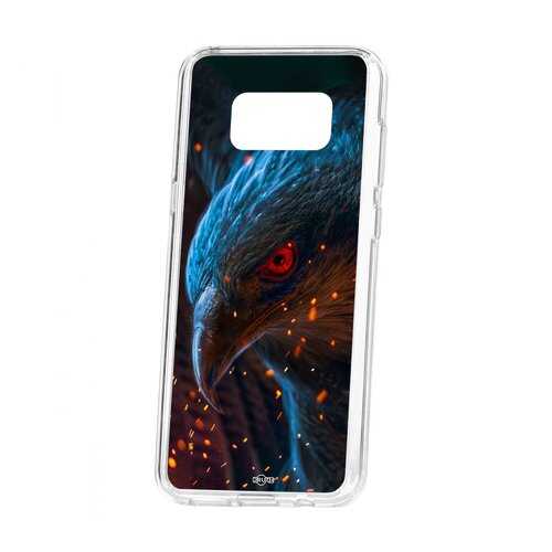 Чехол Kruche Samsung Galaxy S8 Plus Print Орел в Билайн