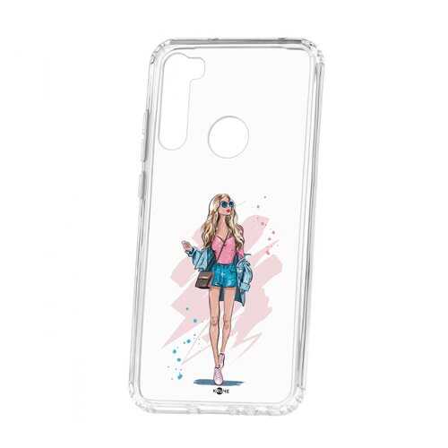 Чехол Kruche Xiaomi Redmi Note 8T Print Fashion Girl в Билайн