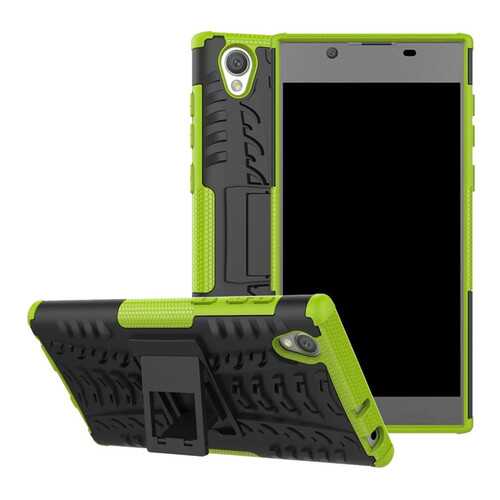 Чехол MyPads для Sony Xperia L1 / Dual Black/Green в Билайн