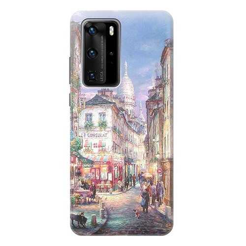 Чехол RE:PA для Huawei P40 Pro с принтом Пейзаж Монмартра в Билайн
