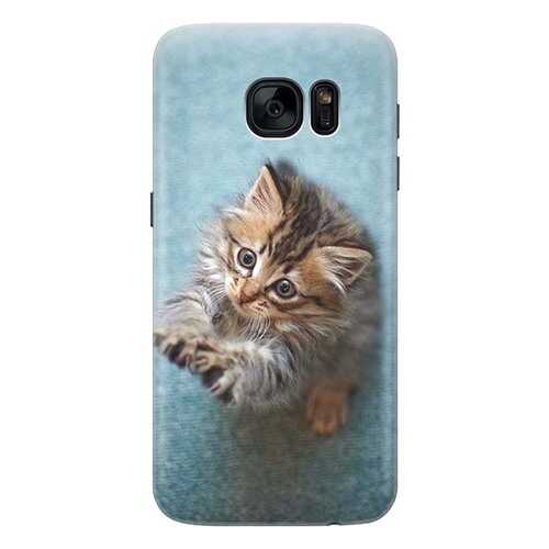 Чехол RE:PA для Samsung Galaxy S7 с принтом Котёнок на голубом в Билайн