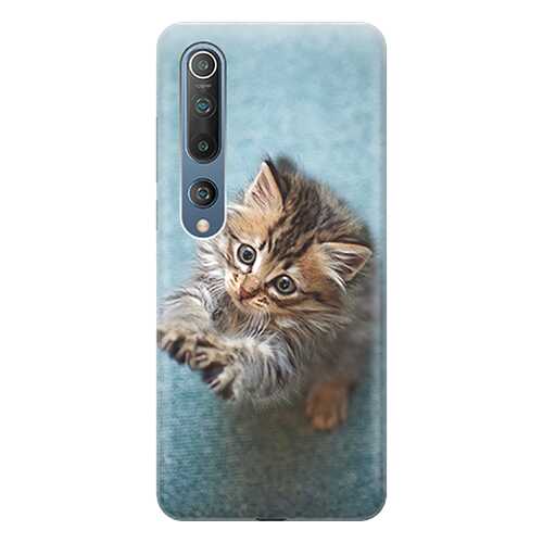 Чехол RE:PA для Xiaomi Mi 10 с принтом Котёнок на голубом в Билайн