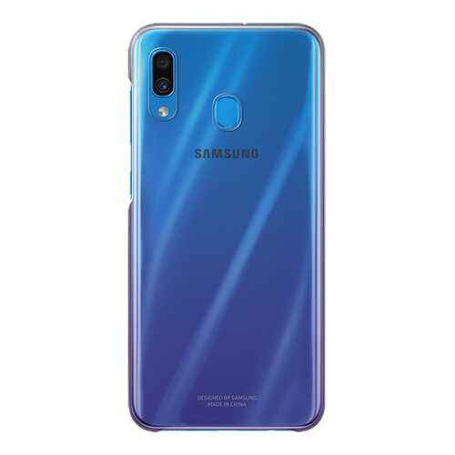 Чехол Samsung для A30 Purple/Transparent в Билайн