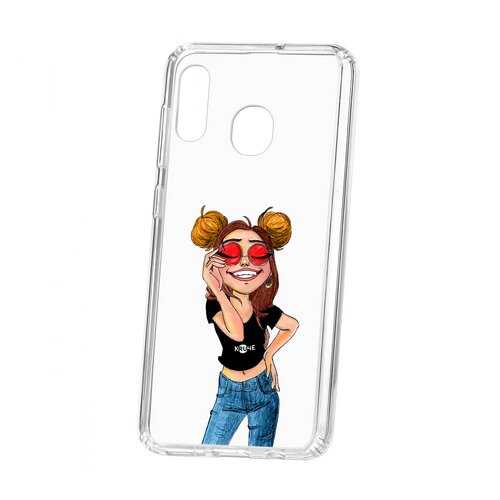 Чехол Samsung Galaxy A20 Kruche Print Smiling в Билайн