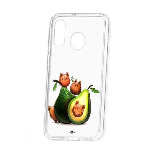 Чехол Samsung Galaxy A40 2019 Kruche Print Авокотики в Билайн