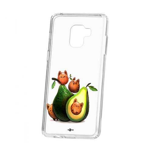 Чехол Samsung Galaxy A8+ 2018 (A730) Kruche Print Авокотики в Билайн