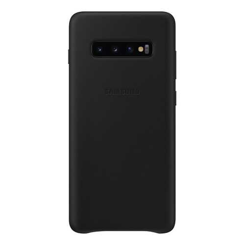 Чехол Samsung Leather Cover для Galaxy S10 Plus Black в Билайн