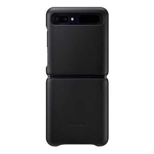 Чехол Samsung Leather Cover для Samsung Galaxy Z Flip Black в Билайн