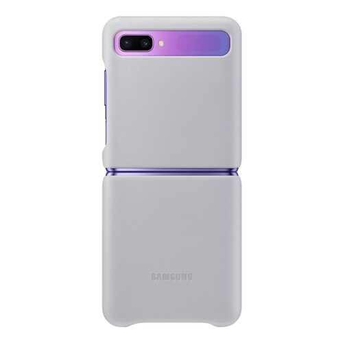 Чехол Samsung Leather Cover для Samsung Galaxy Z Flip Grey в Билайн