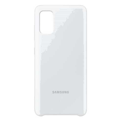 Чехол Samsung Silicone Cover для Galaxy A41 White в Билайн