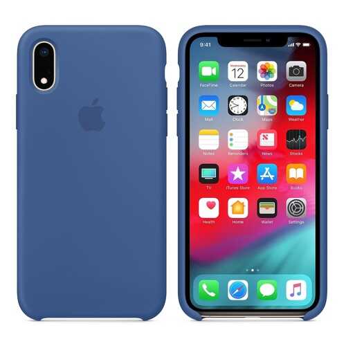 Чехол Silicone Case для Apple iPhone XR Delft Blue (MWV1CFE/A) в Билайн