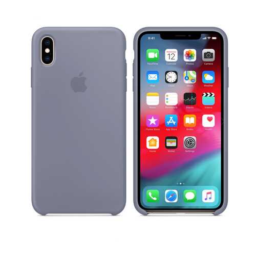 Чехол Silicone Case для Apple iPhone XS Max Lavender Gray Лавандовый Grey (MWR12FE/A) в Билайн