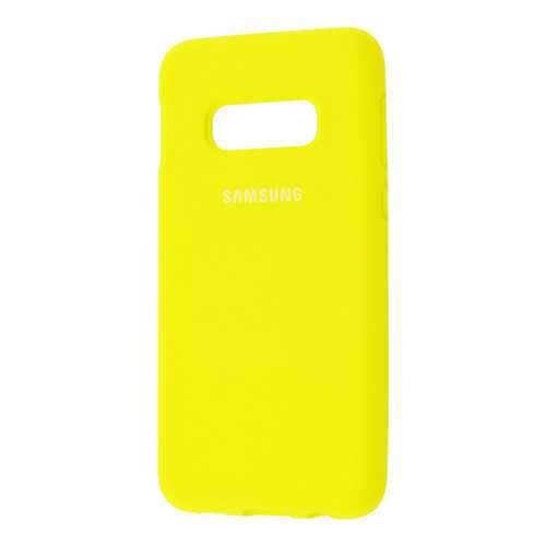 Чехол Silicone Cover для Samsung Galaxy S10 Plus (full protective) Yellow в Билайн