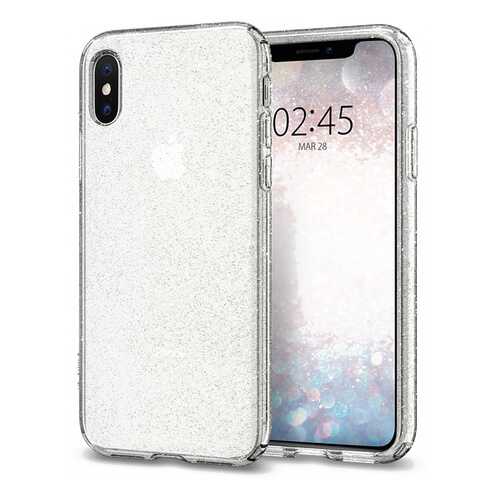 Чехол Spigen Liquid Crystal Glitter (063CS25111) для iPhone X/Xs (Crystal Quartz) в Билайн