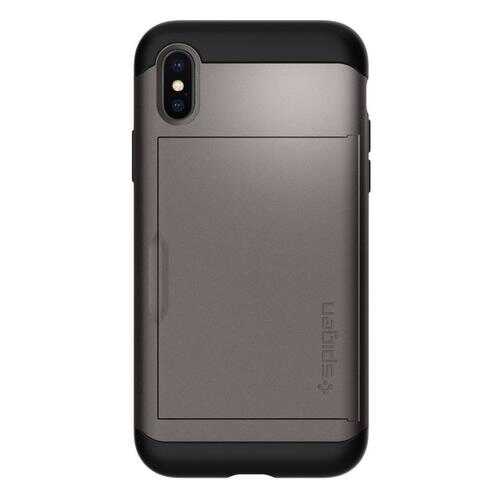Чехол Spigen Slim Armor CS для Apple iPhone X Gunmetal в Билайн