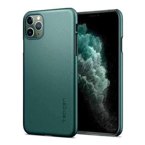 Чехол Spigen Thin Fit для iPhone 11 Pro Max (Midnight Green) в Билайн