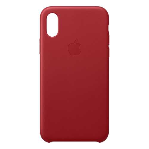 Кейс для iPhone Apple Leather XS кожаный красный MRWK2ZM/A в Билайн