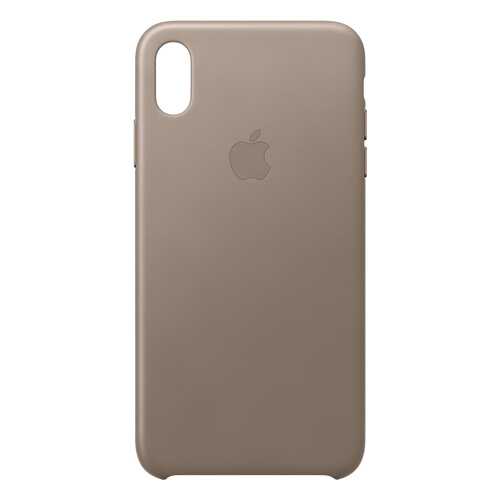 Кейс для iPhone Apple Leather XS Max кожаный платиново-серый MRWR2ZM/A в Билайн