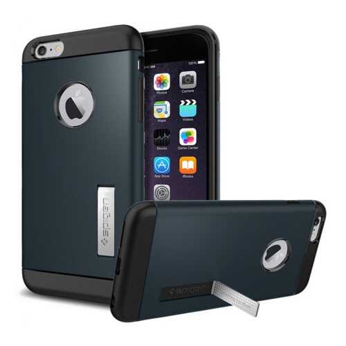 Пластиковая накладка SGP Slim Armor Series для Apple iPhone 6/6s plus (5.5) Metal slate в Билайн