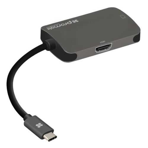 Адаптер универсальный Promate USB 3.1 Type-C™ Hub UniHub-C4 (grey) в Билайн