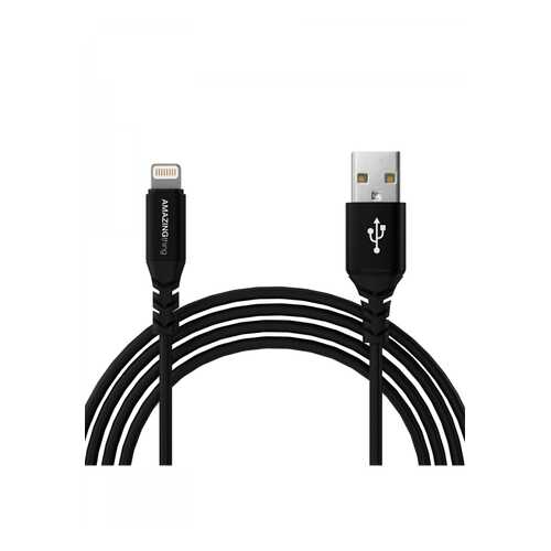 Кабель Amazingthing SupremeLink MFi Power Max USB-iP Black 4m 2.4A в Билайн