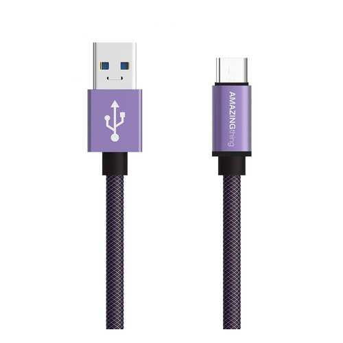 Кабель Amazingthing SupremeLink Ultimate Speed USB-Micro Lavender Violet 0.18m 3A в Билайн