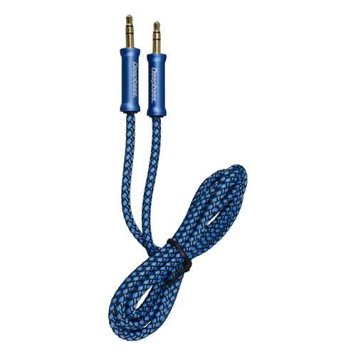 Кабель AUX AC323 Deepbass 3.5mm Плетеный Blue в Билайн