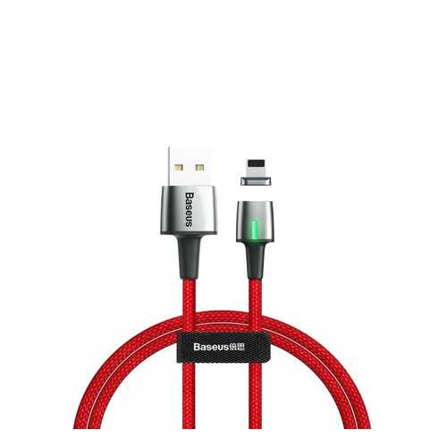 Кабель Baseus USB-iP Zinc Magnetic Red 1m 2.4A в Билайн