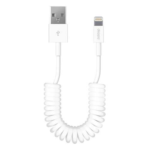 Кабель Deppa USB - 8-pin Lightning для Apple, витой, MFI, 1,5 м., белый в Билайн